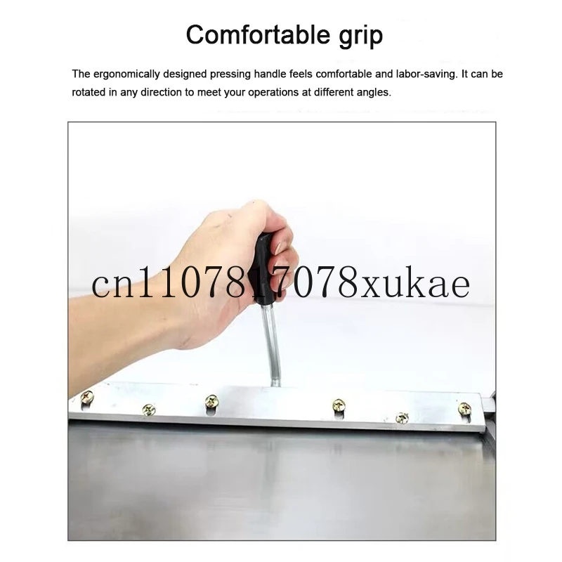 أدوات قابلة للطي، آلة قابلة للطي بحافة يدوية، حقيبة يد محفظة جلدية مقاس 12 بوصة مع آلة تشفيه بلاستيكية