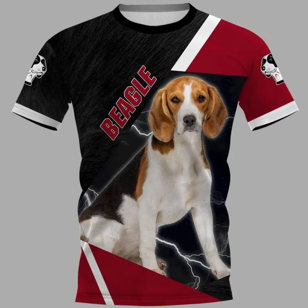 HX Animals Beagle 3D Print Men Women Fashion T-shirts Harajuku Clothes Oversized Tee Shirts Tops Drop Shipping