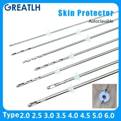 Autoclavable Liposuction Cannula Skin Cover Fat Transfer Needle Aspirator Skin Protection Cover Liposuction Tools 2pcs/set