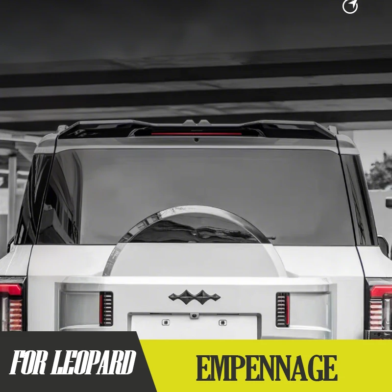 

For Formula LeFormula Leopard 8 MC Sports Rear Spoiler Top Downforce Wing Tool-Free Aerodynamic Styling Performance Enhancement