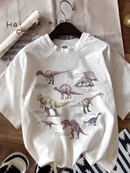 【3785】Various dinosaur patterned T-shirts Fashionable top  for women Summer short-sleeved top for women
