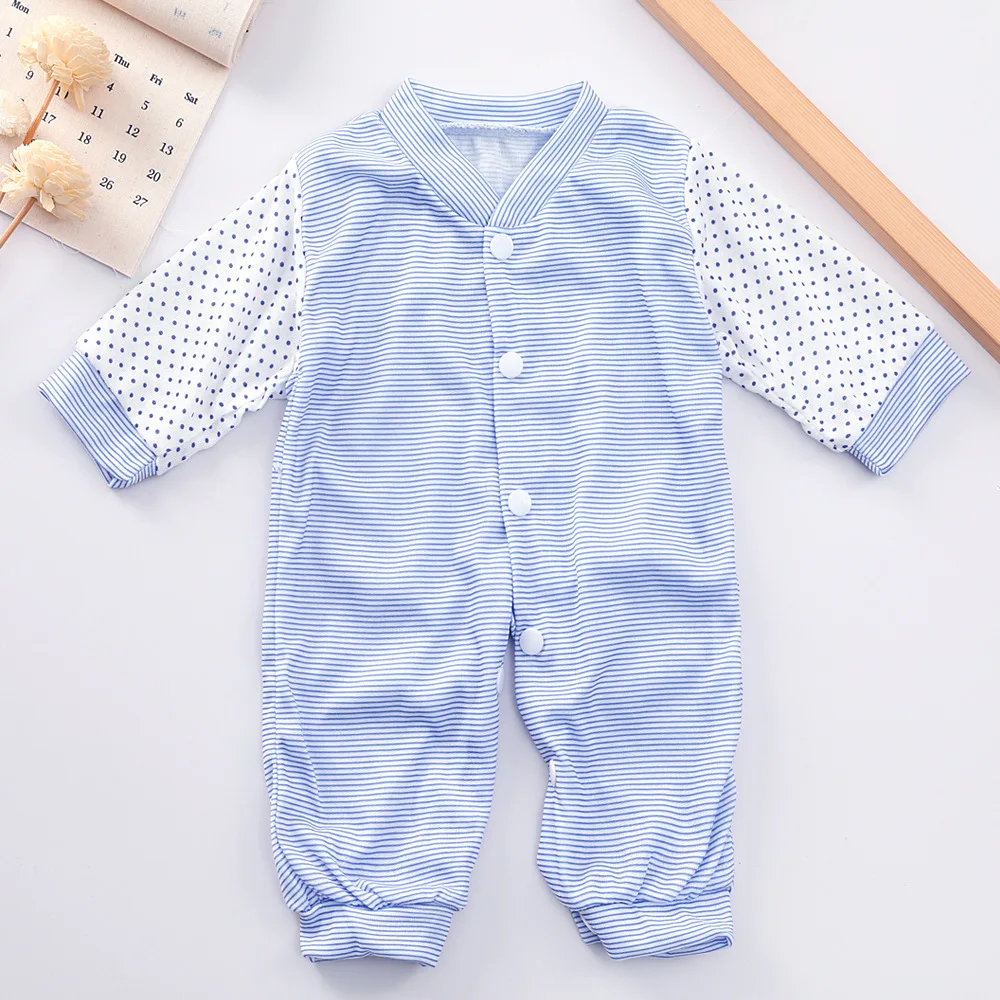 Neu im Frühling Sommer Neugeborene Mädchen Jungen Kleidung 0 bis 3 Monate Cartoon niedlichen Druck Soft Tops Overall Baby artikel 8 Stück Sets bc300