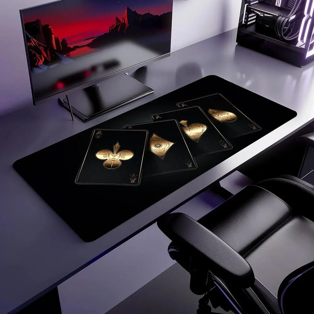 

Poker Card Games Mouse Pad Large Computer Office Game Table Mats XXL Rubber Anti-slip Gaming Keyboard Mousepads Long Desk Pads