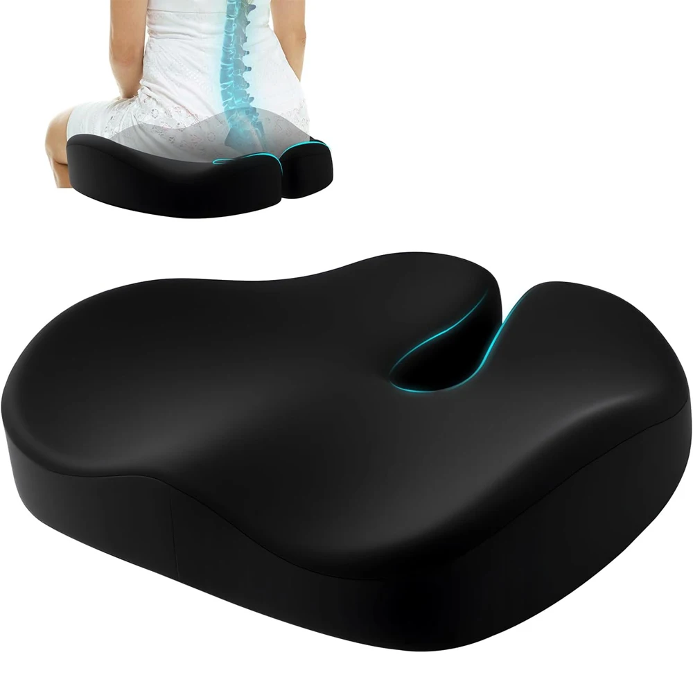 

Travel Seat Cushion Memory Foam U-Shaped Pillow for Chair Cushion Pad Car Office Hip Support Massage Orthopedic Pillow