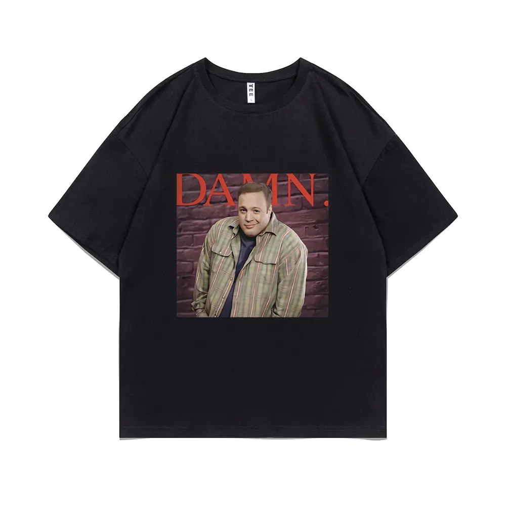 

Damn Kevin James Funny Meme Graphics Print T-shirt Men Women's Casual Oversized Pure Cotton Short Sleeve Tee Hip Hop Streetwear