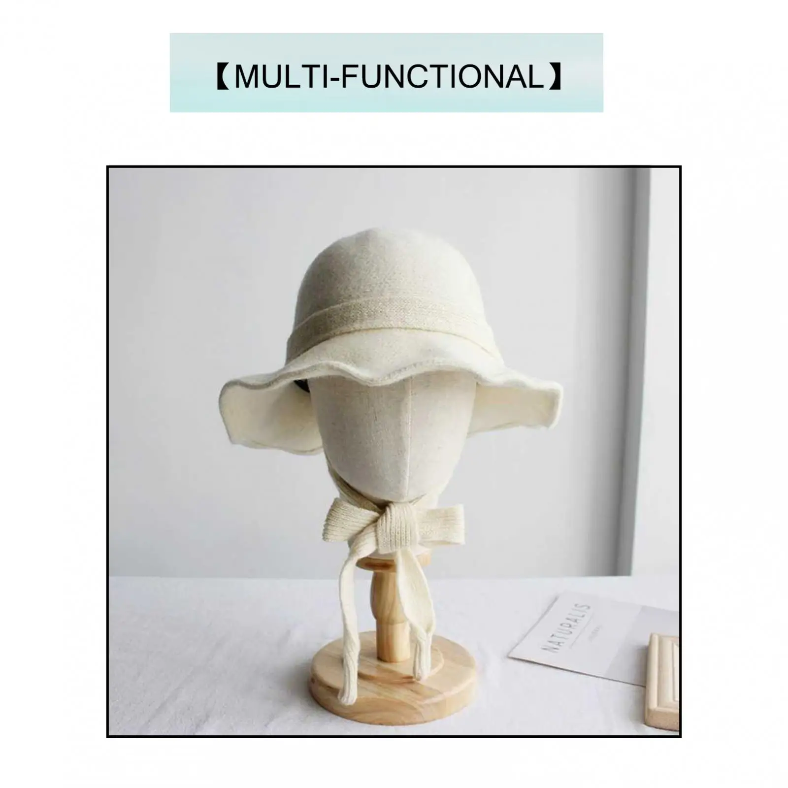 Canvas Mannequin Wig Manikin Hats Caps Display Canvas Cork Block Mannequin Head Model + Detachable Wood Stand Hair Styling Tool