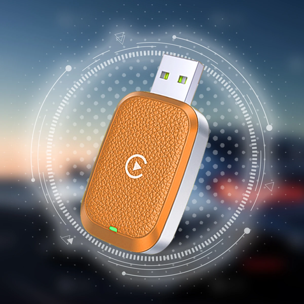 Mini Wireless Carplay adapter, a portable Carplay adapter converted to wireless Carplay, is used in cars with built-in CARPLAY