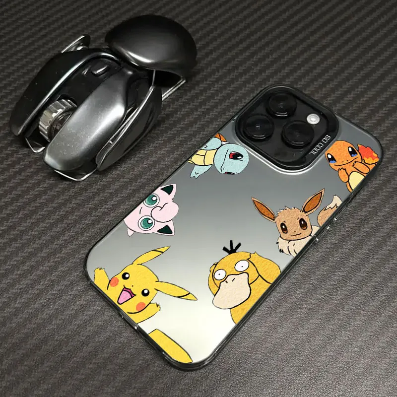 Anime Pocket Monster Pokemon Hülle für Apple iPhone 16e 16 14 15 13 11 Pro Max Hülle 15 Plus 12 13 Mini 16e stoßfeste Handyhülle