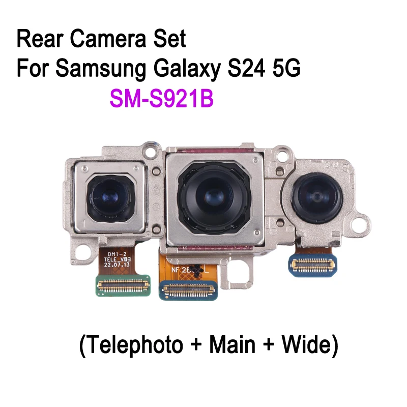 

Rear Camera Set For Samsung Galaxy S24 5G SM-S921B, Telephoto + Main + Wide Back Camera Replacement Part