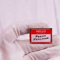 Classic TV Show Hello My Name Is Regina Phalange Enamel Pins Brooch Clothing Decoration Friends Lapel Badge Jewelry Accessories