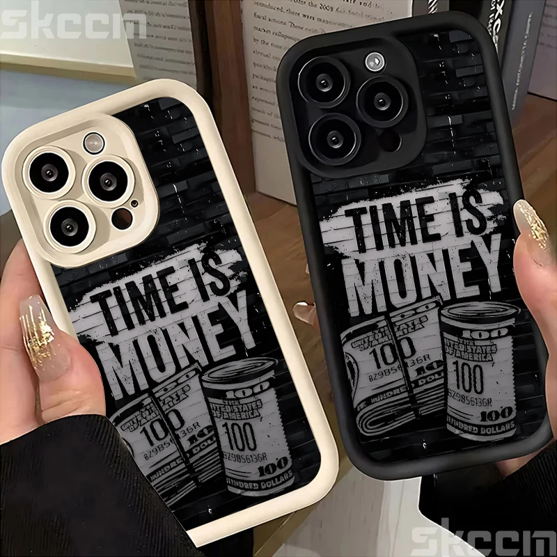 Graffiti Money Pattern Phone Case for iPhone 16 Cases iPhone 15 14 13 12 11 Pro Max XS X XR 7 8 Plus Soft Silicone Cover