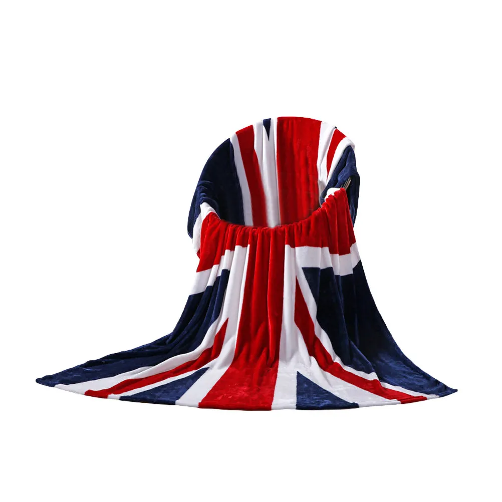 

150x200cm Uk Flag Blanket Premium Flannel Lightweight Warm Travel Blanket for Camping Backpacking Home Sofa Bed Car Picnic Gift