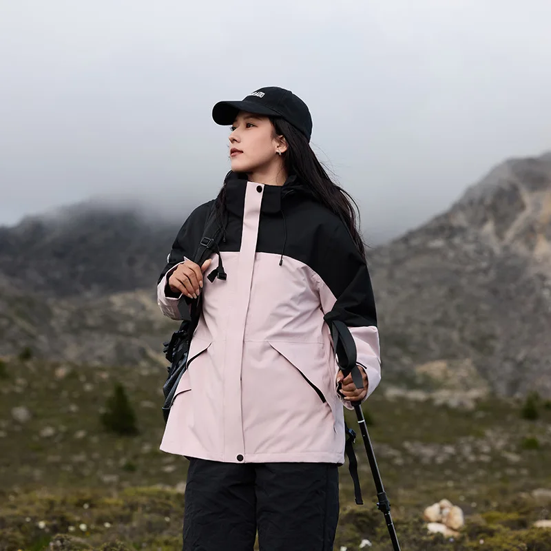 

Zipper Jacket Women's Jacket Spring/Autumn Uniform Tide Loose Pullover Front Pocket Adding Fleece Coat