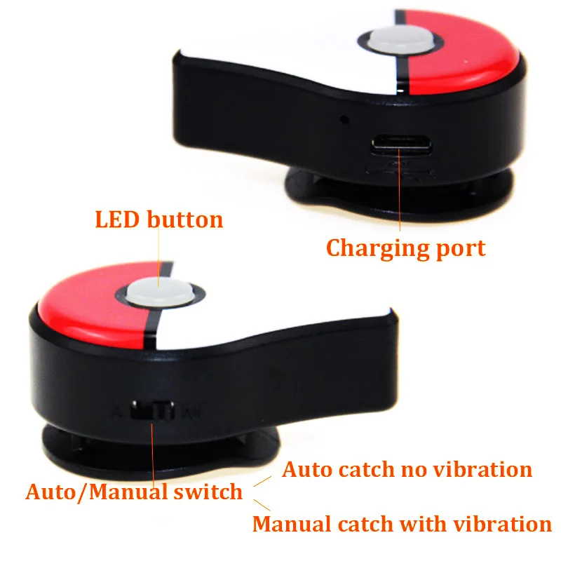 Imagem -03 - Captura Automática para Pokemon go Plus Usb Rechargable Pulseira Relógio Digital Bluetooth Band Switch Jogo Acessório