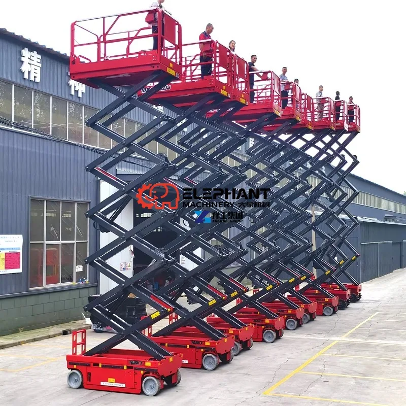 Hot Sale Factory Price 320KG 6m - 18m Crawler Mini Vehicle Self-propelled Electric Table Hydraulic Scissor Lift