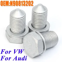 Car Engine Oil Sump Oil Drain Screw Gasket Set Transmission Oil Drain Plug Auto Parts Fasteners Suitable for Volkswagen Audi