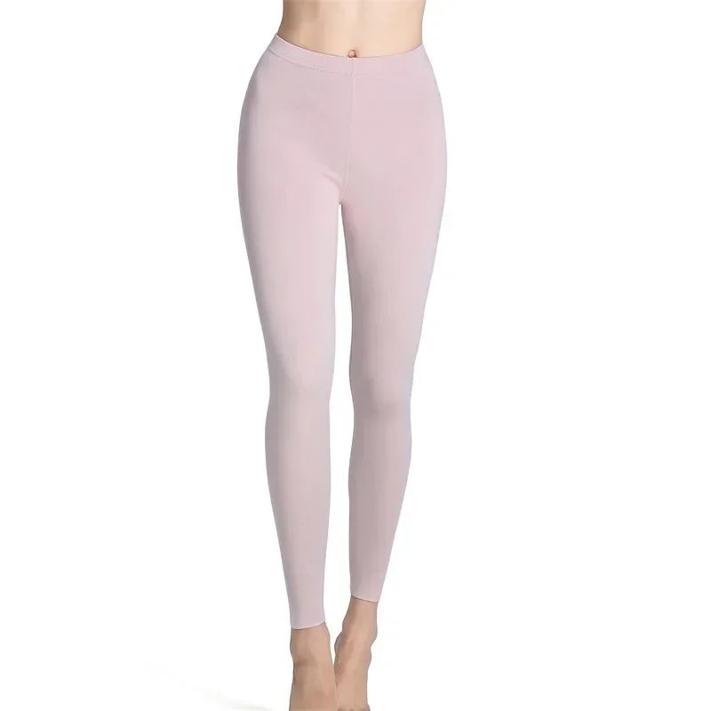 Warme Winter Flauschige Rosa Nahtlose Leggings für Mädchen Weibliche Plus Größe 2xl 3xl Mode Frauen Beiläufige Dünne Thermische Leggings homewear