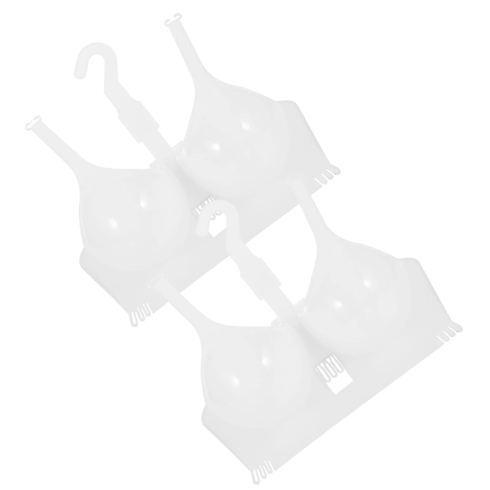 

2Pcs Bra Display Mannequin Plastic Hanging Rack for Women Underwear Shop Home Use Lightweight Storage Solution