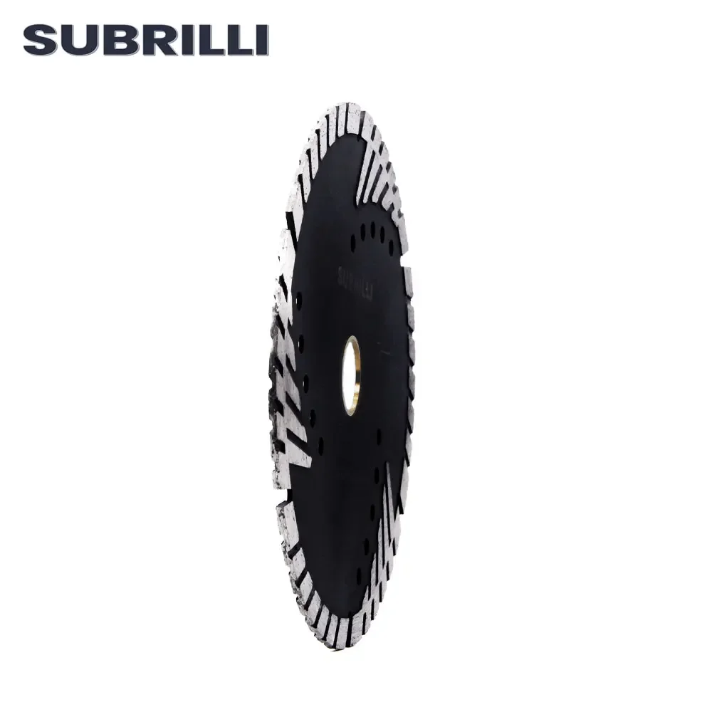 SUBRILLI 6 "150mm rueda cortadora de diamante hoja de sierra de diamante de unión metálica disco de sierra de dientes Turbo para piedra granito hormigón