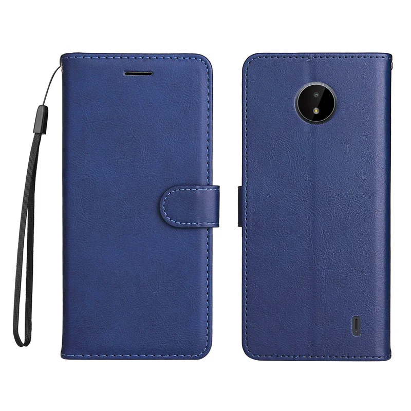 For Nokia G50 G 50 TA-1367 TA-1361 Cover Luxury Solid Color Leather Coque For Nokia C10 C20 Wallet Protect Mobile Phone Case