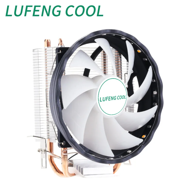 LUFENG COOL2 Heat Pipes CPU Cooler 120mm PWM 4Pin LGA1700 775 1150 1151 1155 AMD AM4 AM3 CPU Cooling Fan 12TH