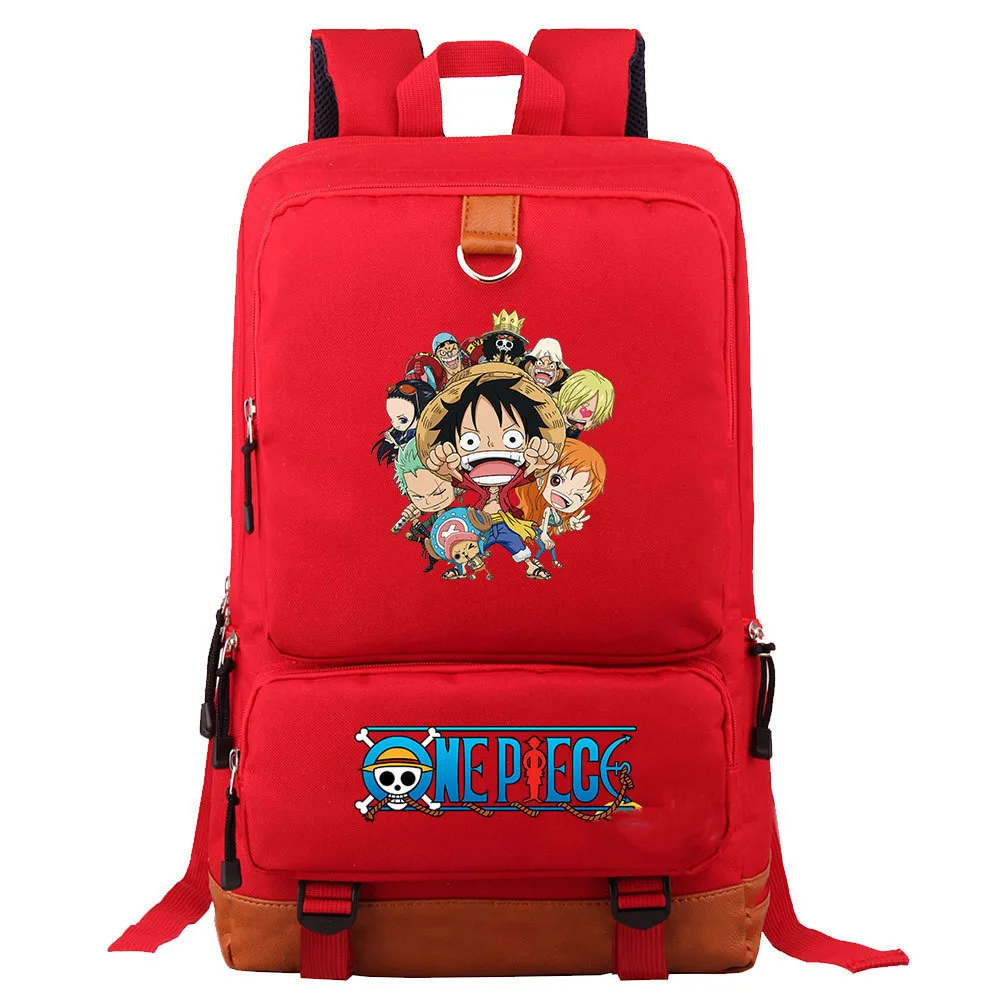 

One Piece Luffy Zoro Anime Backpack Large Capacity Lightweight School Bag for Boys Teens Spine Protection