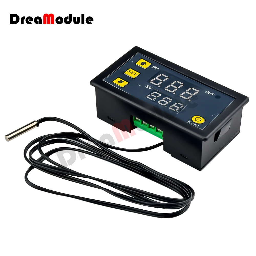 W3230 Relay Output Digital Temperature Controller -55~120℃ Thermostat Regulator Heating Cooling Control Switch 220V/ 12V/24V 20A