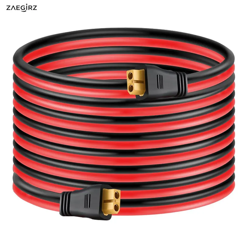 6m/20Ft 3m/10Ft XT60 Male to Female Extension Cable for ALLPOWERS R600 Anker SOLIX EcoFlow Bluetti OSCAL Portable Power Station.