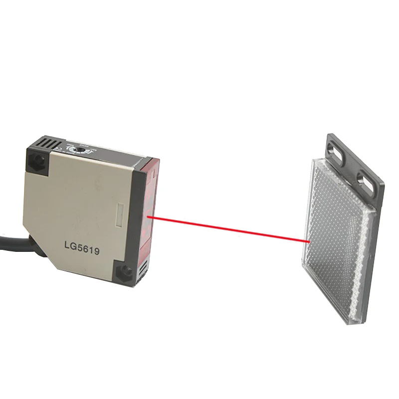 Reflective Laser Photoelectric Switch Sensor Detector 15m Distance NPN Or Relay Normal OpenOutput For Barrier Gate Alarm