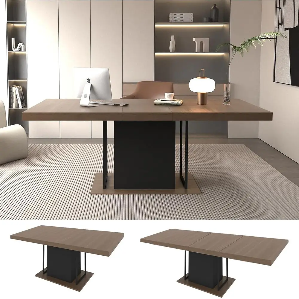 

Обеденный стол из состаренной древесины, многофункциональный, на 6-10 персон, водонепроницаемый и устойчивый к царапинам, в современном стиле