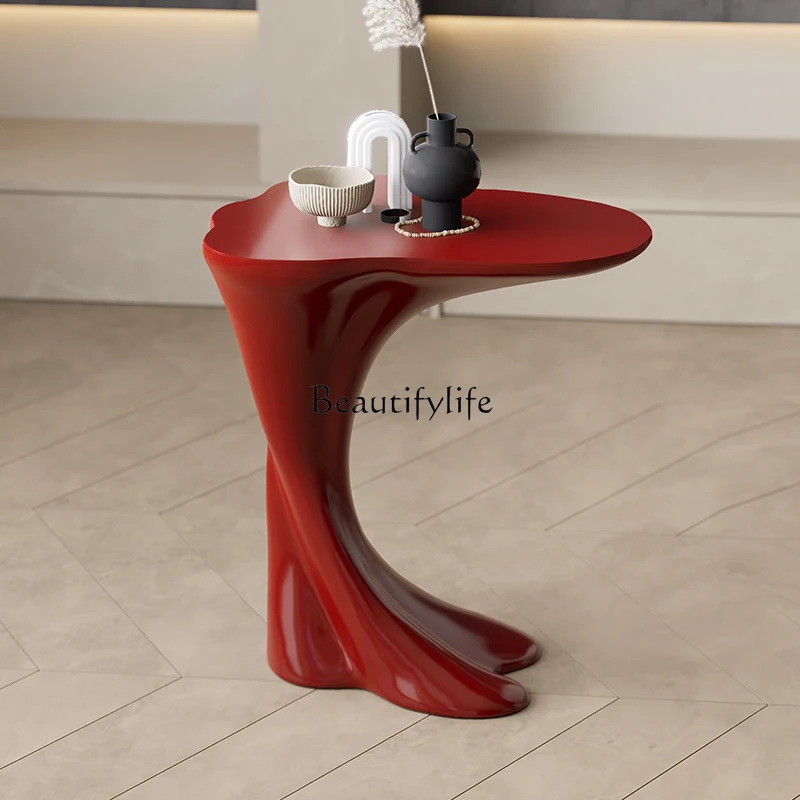

Side few modern simple living room home creative art bedside red corner few