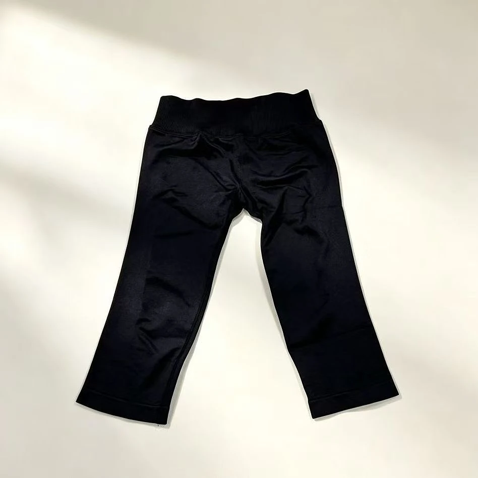 Pericic Nahtlose Yoga-Caprihose für Damen, Schnelltrocknend, Hohe Taille, Fitness-Cropped-Leggings, Sportbekleidung, Workout-Laufhose – Detail 8