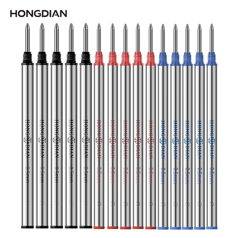 

100/1 шт. HONGDIAN 0,5 мм металлический наконечник для шариковой ручки, спиральный импортный сменный стержень для чернил, канцелярские школьные принадлежности