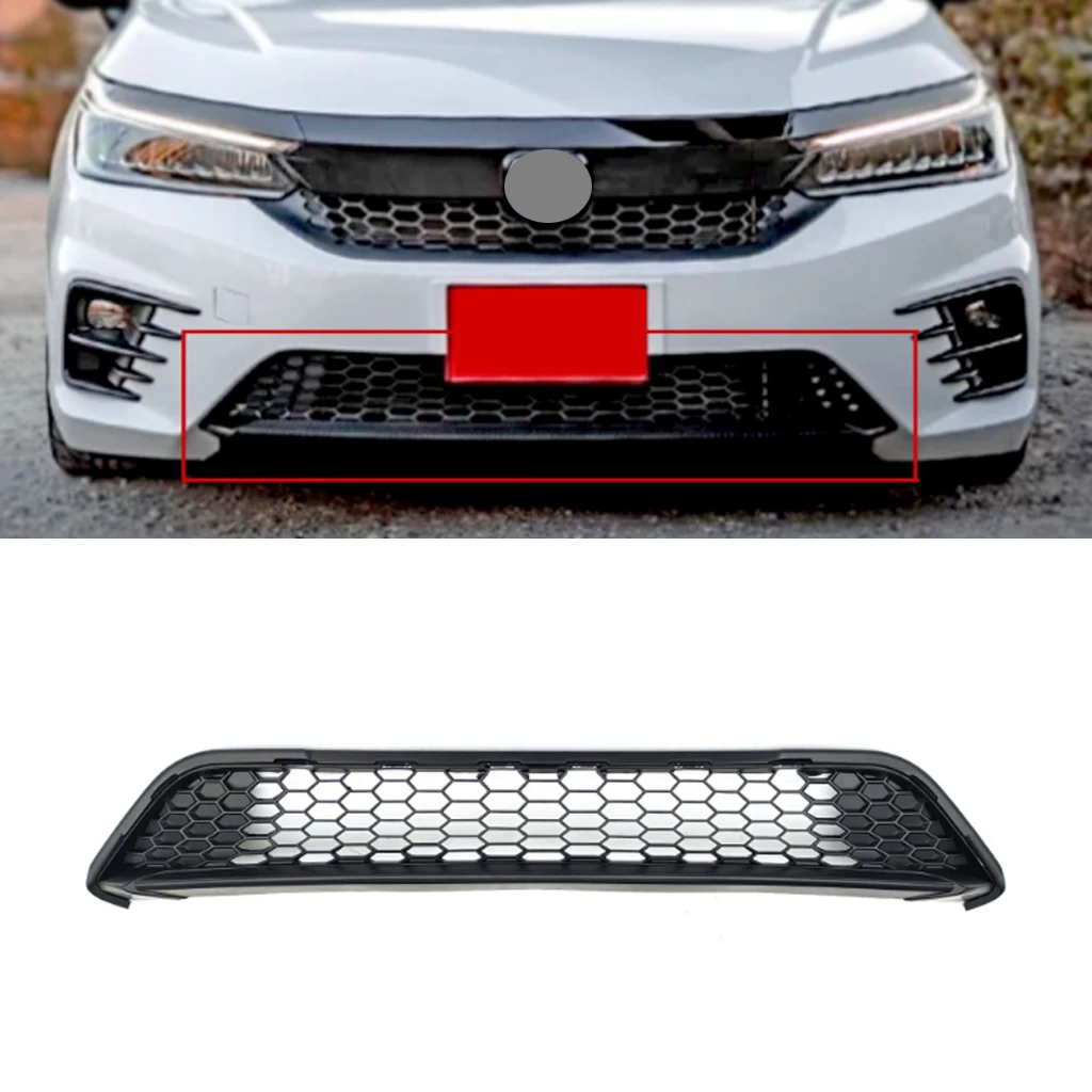 

Front Bumper Grille Hood Tuning Racing Grill For Honda City RS 2020 2021 2022 2023 Bumper Hood Upper Lower Mesh Grills