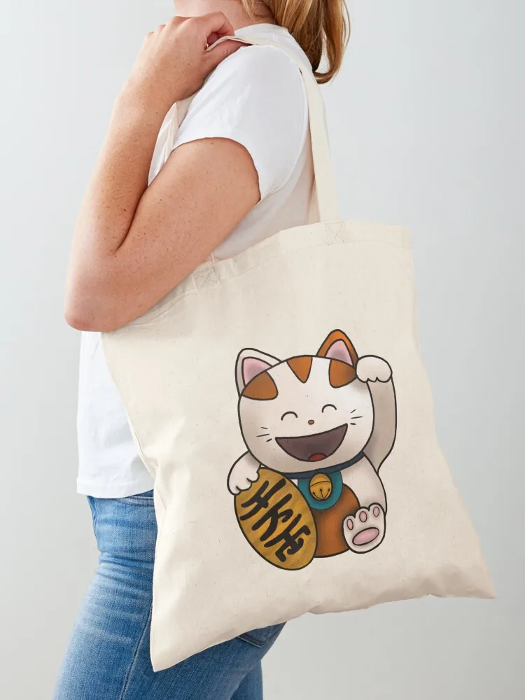 Maneki neko Tote Bag tote bag men Women's shopper bag reusable shopping bags Women's handbag