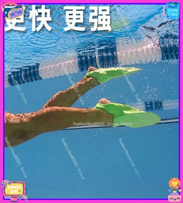 Training Swim Fins Short Blades for Adults Beginners Snorkeling Freediving Swimming Gear
