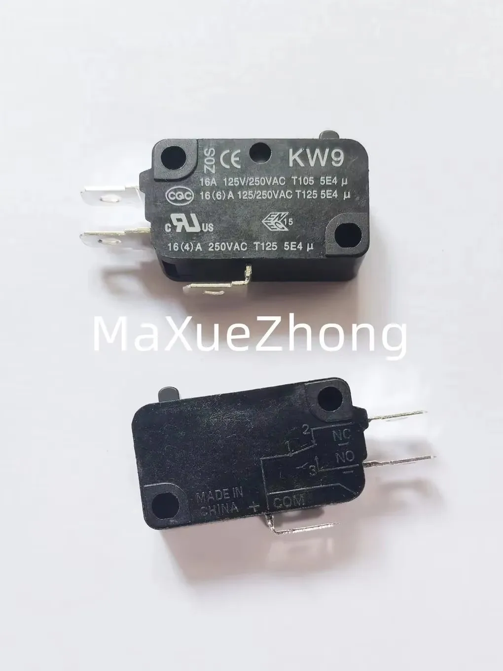 Original new 100% KW9-0 silver contact limit travel micro switch T125 3pin UL certification 16A250VAC