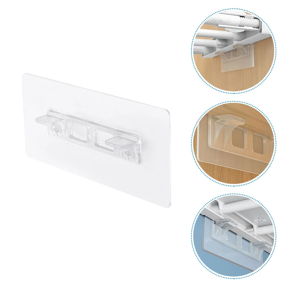 8 Pcs Wardrobe Partition Holder Adhesive Shelf Bracket Hook Pegs for Shelves Wall House Pvc Pins