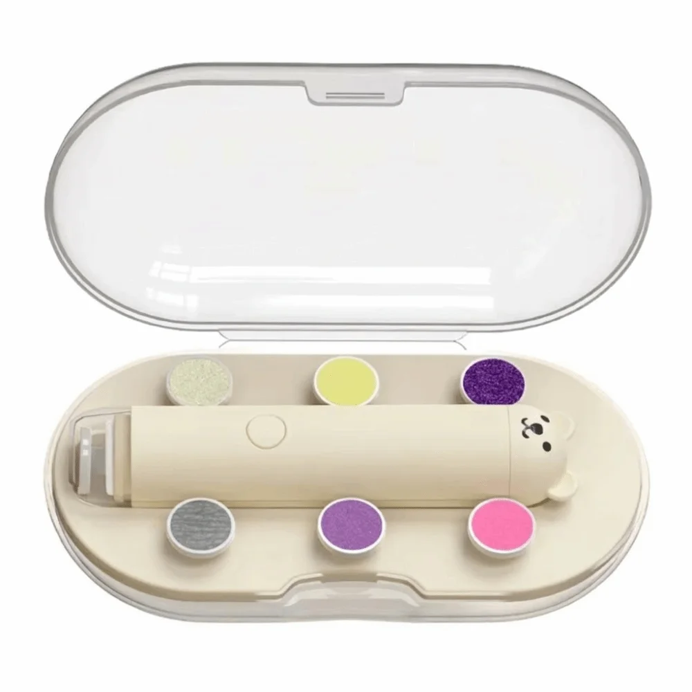 

Little Bear Electric Nail Grinder Quiet Operation Anti Scratch Electric Nail Polish Remover Speed Adjustment Soft Light