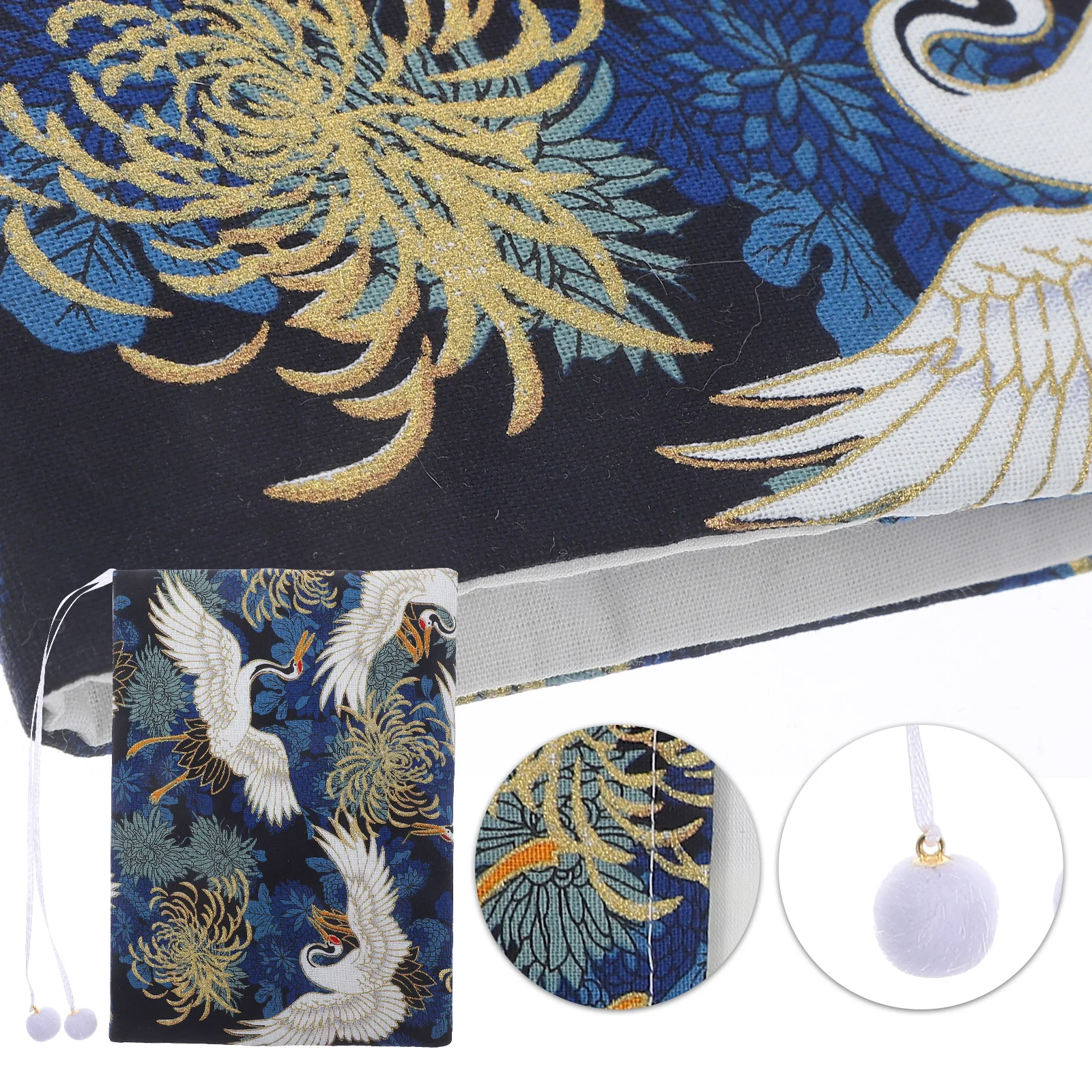 Book Cover Sleeve Protector A5 Book Covers Hardcover Soft Cloth Book Protector Flower Pattern Adjustable Book Sleeve Notebook