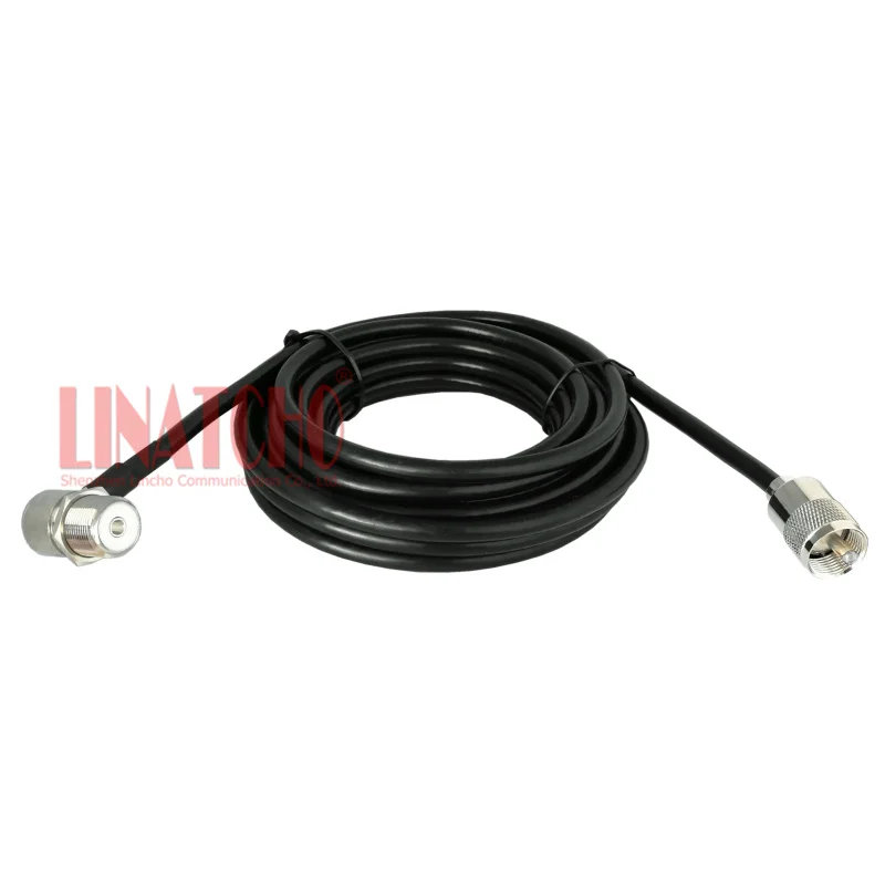 5 Meters SYWV-50-5 UHF PL259 Male to SO239 Female Connector FT-100DR FT1907 FT1807 TM-271 Car Radio Antenna Cable