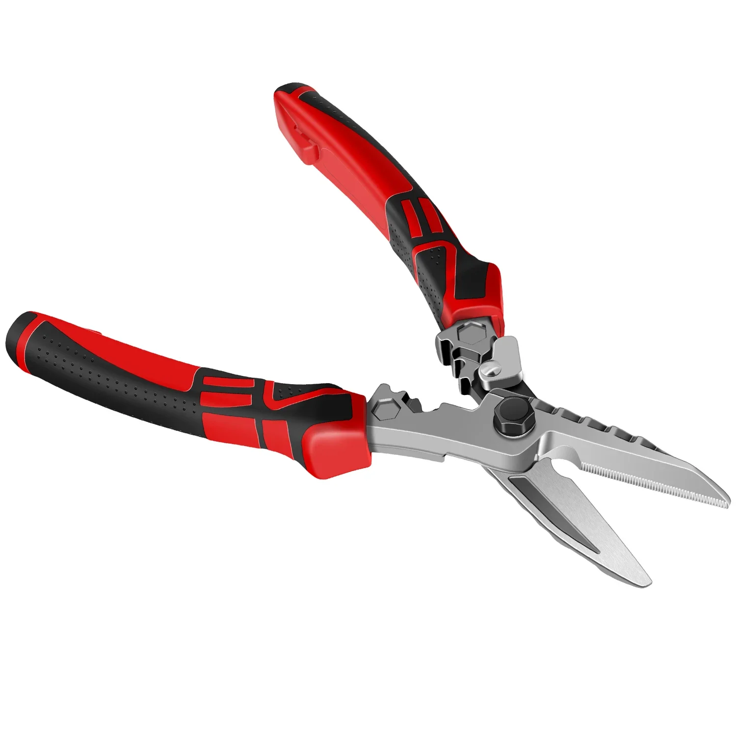 【セール中】工業用グレードの多機能航空用ハサミ - 人間工学に基づいたアークグリップと安全ロック、アルミニウム、銅、鋼、ワイヤーを切断可能