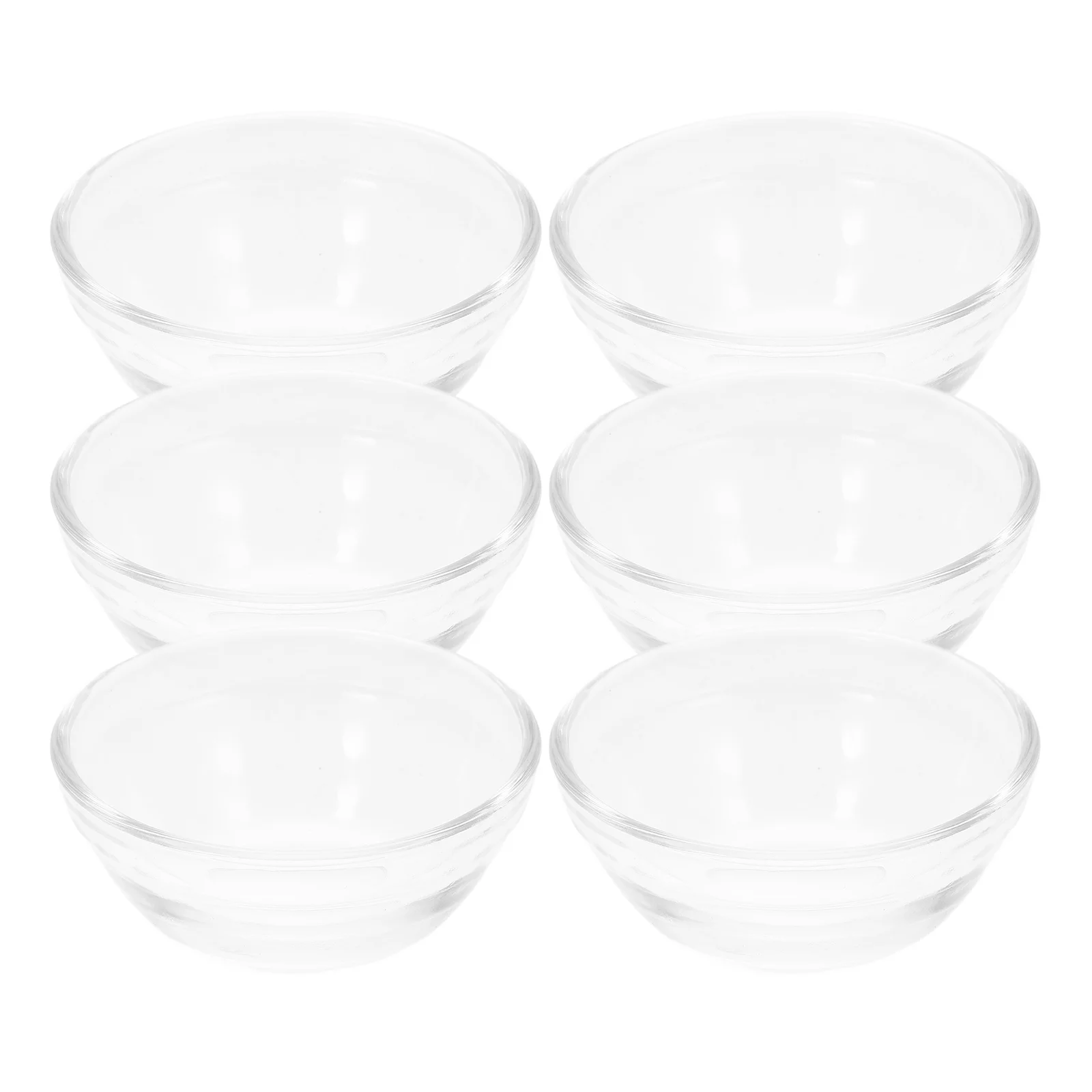 6 Pcs Bozai Cake Bowl Candy Food Container Stacked Bowls Platter Pudding Glass Baby