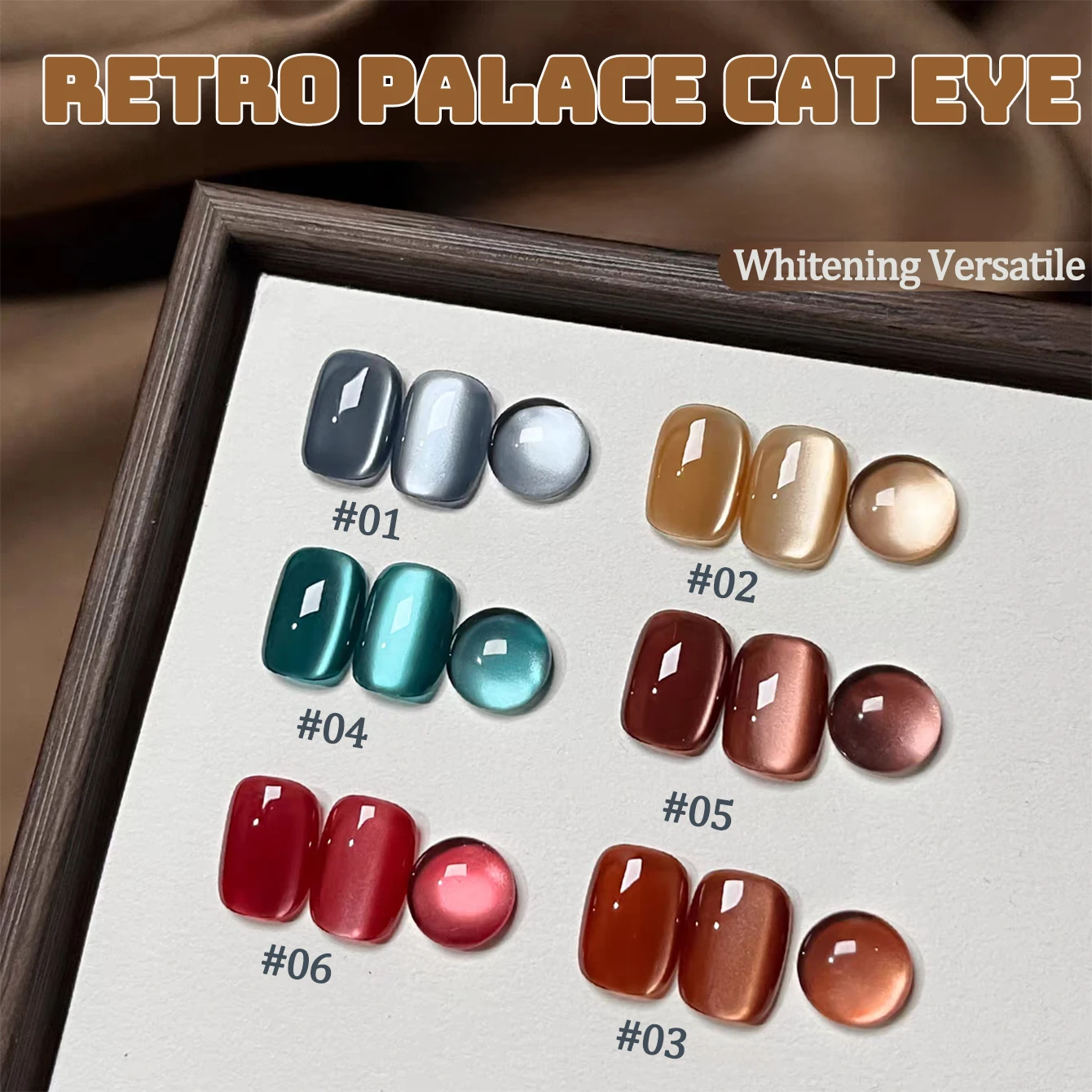 1pcs SHAKA Autumn And Winter Atmosphere Magic Mirror Cat's Eye Gel Nail Polish Popular Daily Gentle Simple Versatile Nail Glue
