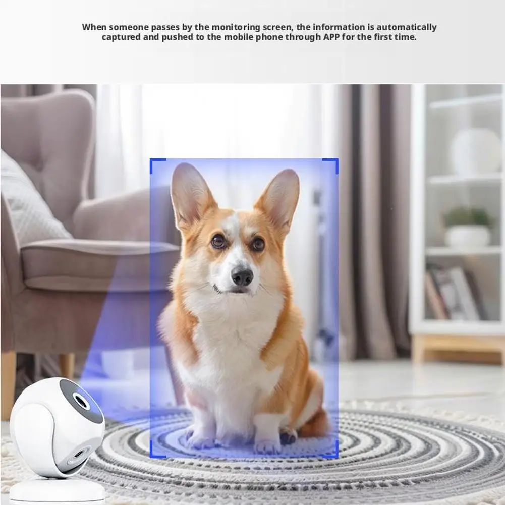 Telecamera IP WiFi 4K 8MP con scheda di memoria 64G Staffa regolabile Telecamera di sorveglianza wireless di sicurezza domestica intelligente Monitor Mini Cam