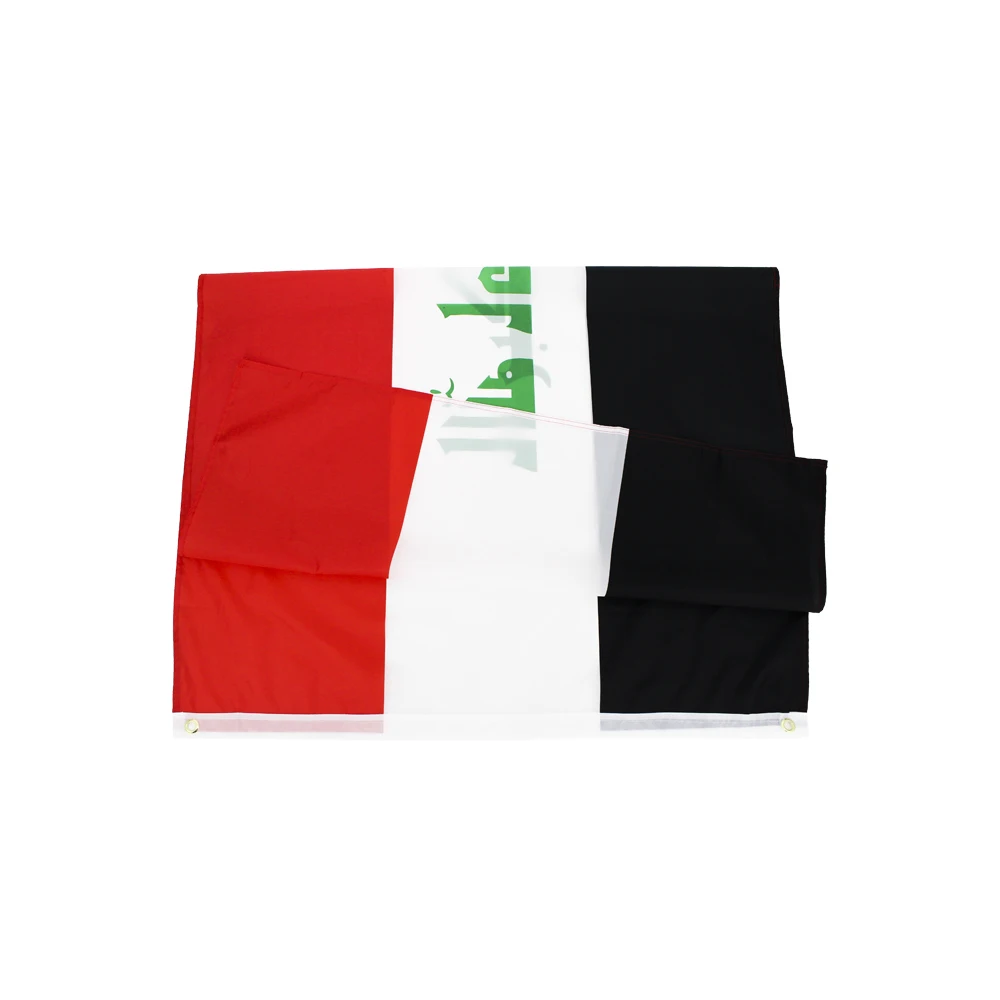 90x150 CM Iraq National Flag Decorative Activity Banner for Events And Celebrations