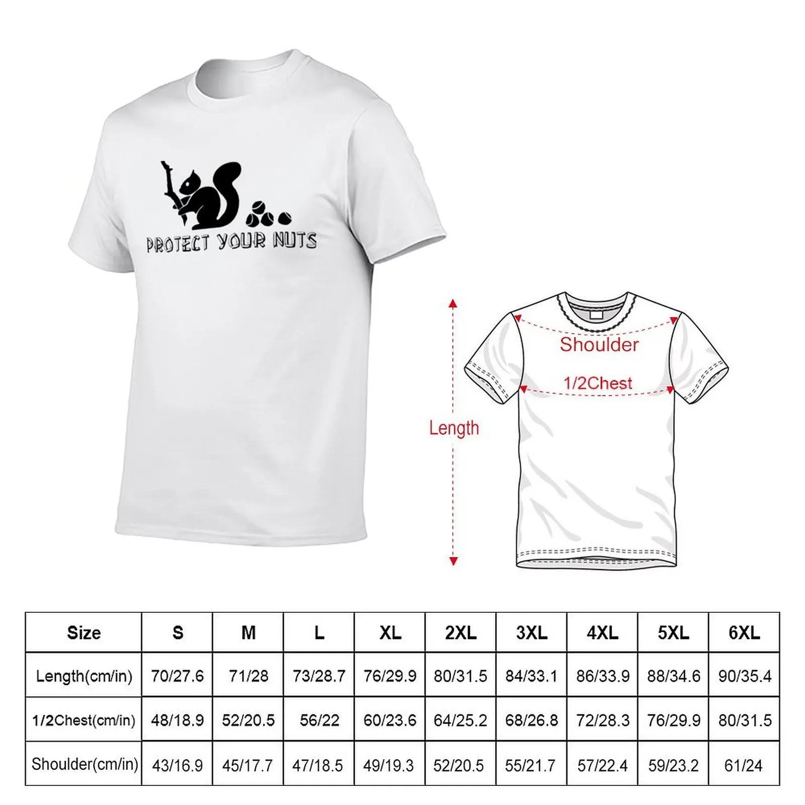 Protect your nuts T-Shirt cotton t shirt man anime tshirt t shirts for man slim fit T-shirt