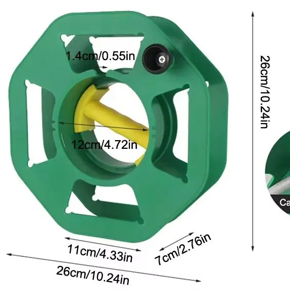 Easy-to-use Plastic Winding Reel; Cable Storage Disk; Wire Rolling Winch; Durable Line Reel
