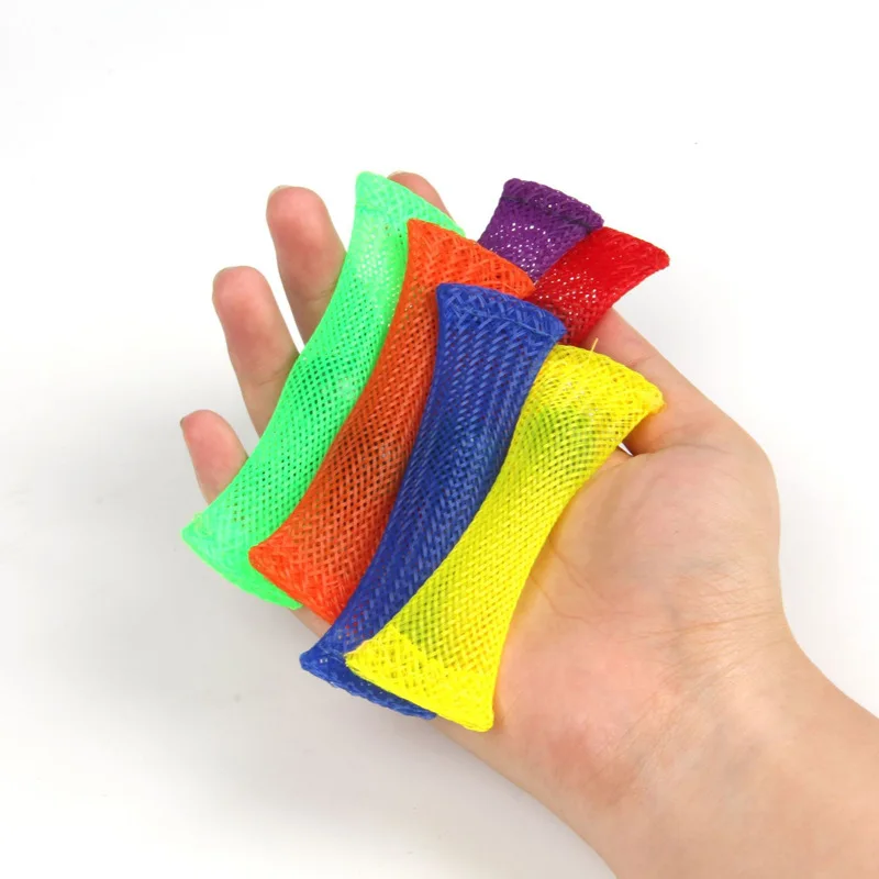 1 pz Tessitura Maglia Marmi Multi Colorate Maglia Perline Spremere Sfiato Giocattolo Agitarsi Giocattolo per Ragazzi e Ragazze Alleviare Lo Stress giocattoli