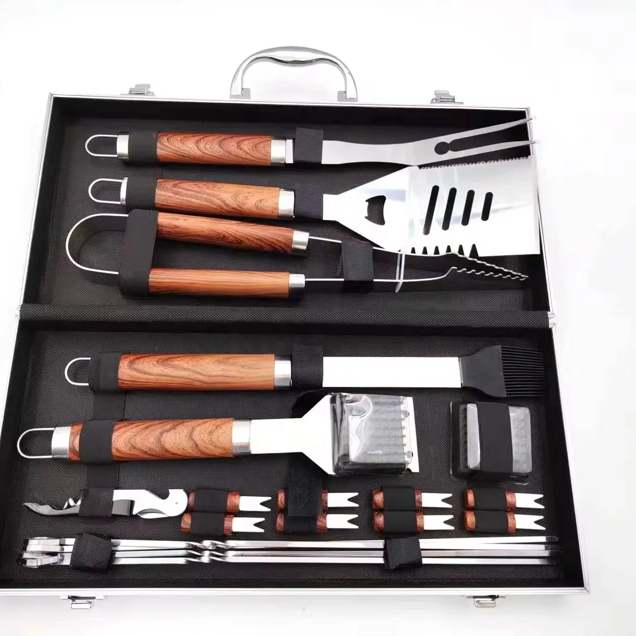 

Aluminum housing BBQ tool set